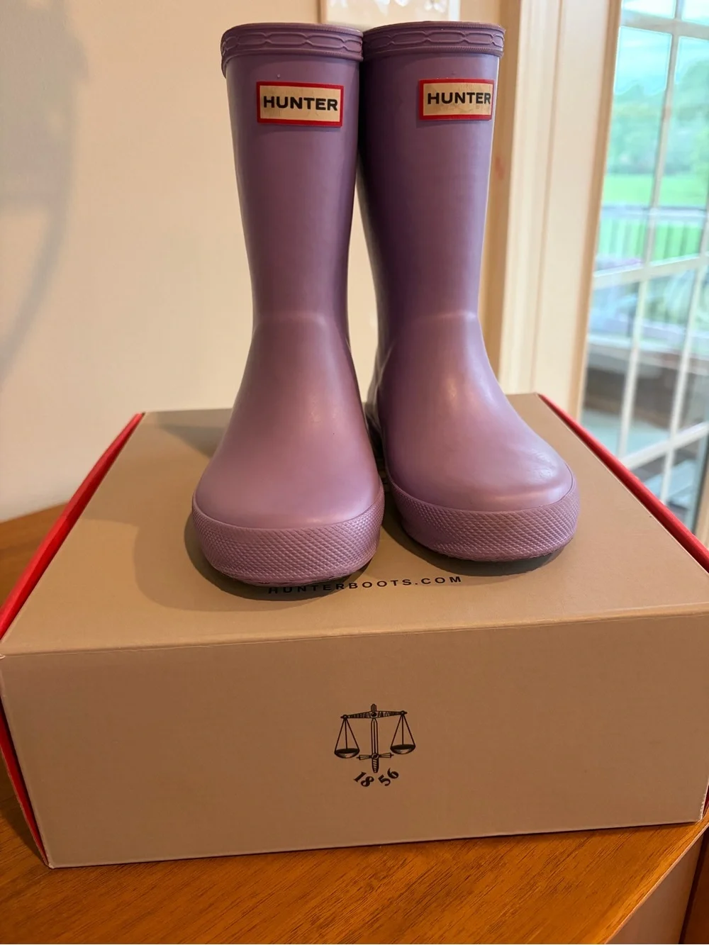 Hunter Kids Lavender Purple Rain Boots